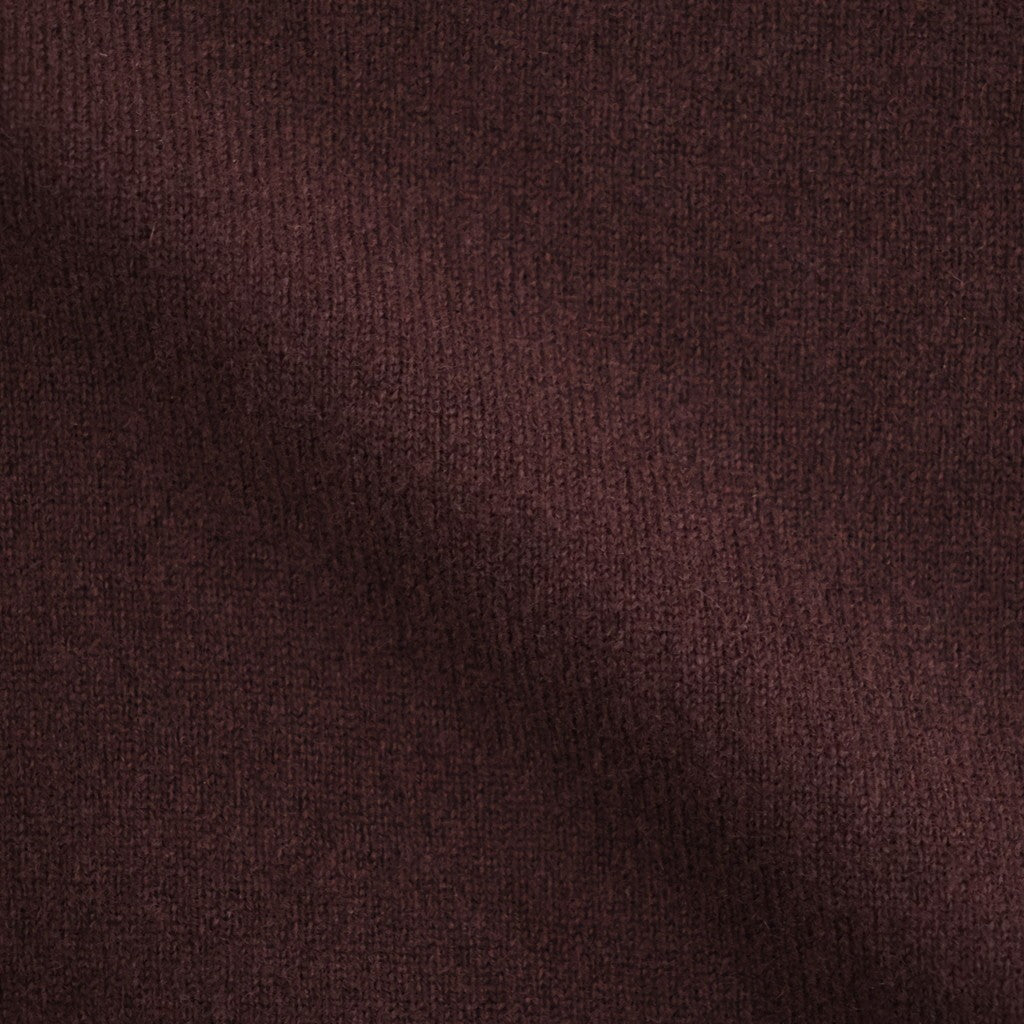 ex super fine woolen wool high-gauge knit P/O #mahogany [WXFL-UW120]