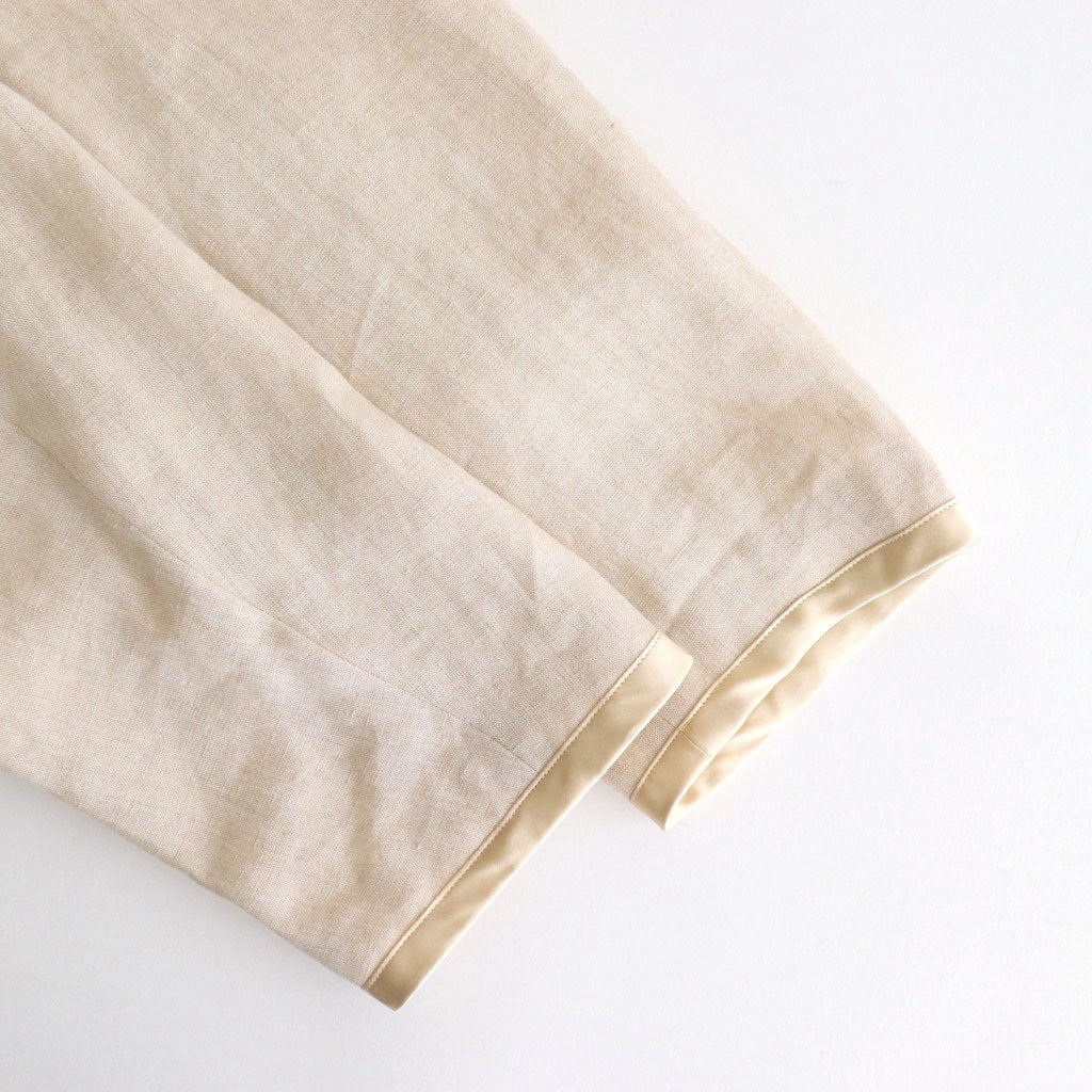 DENSELY LINEN TRIMING BOLERO #Antique White [no.7311]