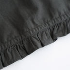 40s POPLIN PLAIN HEM FRILL BACK OPENING SMOCK #9700 GREY [NSL25543]