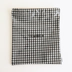Drawstring bag #GINGHAM BLACK [TMB-1863H]