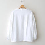 アメリカンコットン天竺 ボリュームスリーブPO #010 シロ [US260CT013]