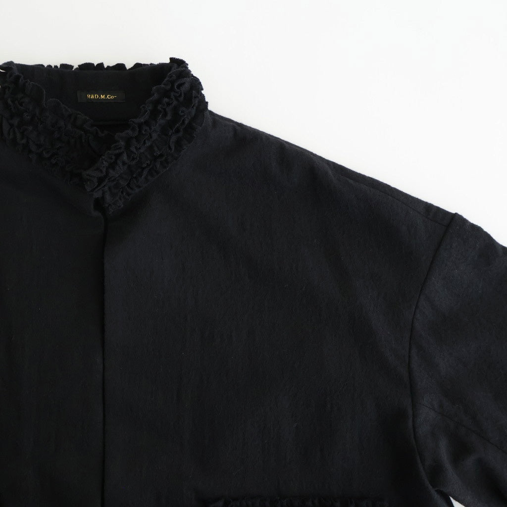 C/W FRILL DECORATION JACKET #Black [no.7696]