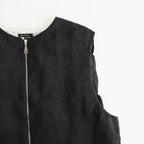 SHIRRING VEST #Black [no.8003]