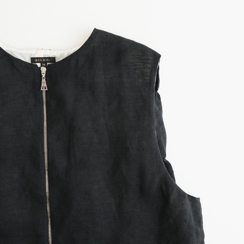SHIRRING VEST #Black [no.8003]