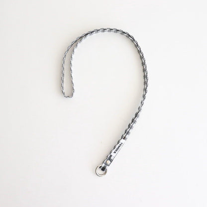 TASUKI STRAP LONG #GINGHAM BLACK [TMB-2353A]