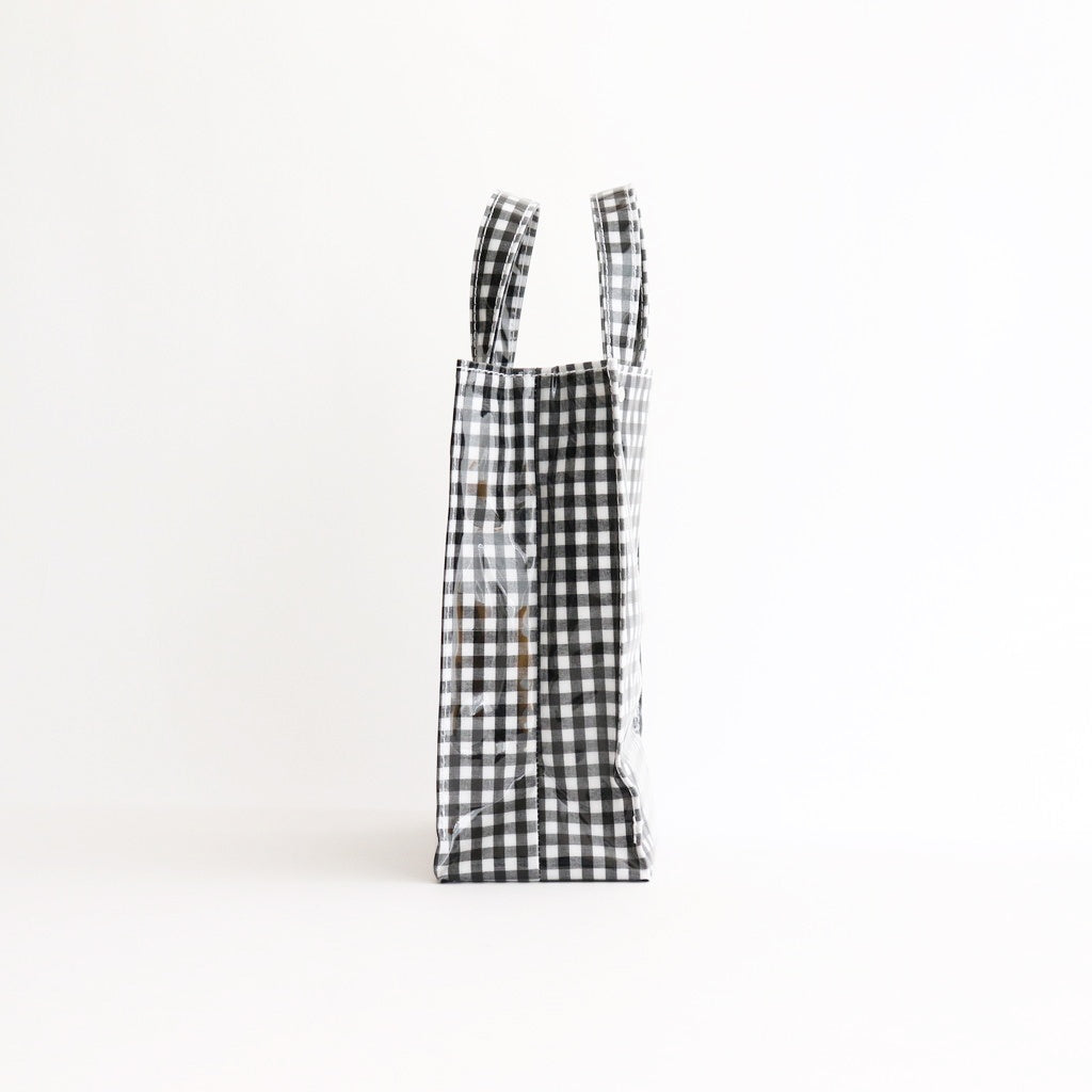 PAPER TOTE SMALL #GINGHAM BLACK [TMB-2286H]