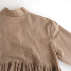 静寂の欠片 Funnel neck shirt #beige [TLF-126-sh003-la]