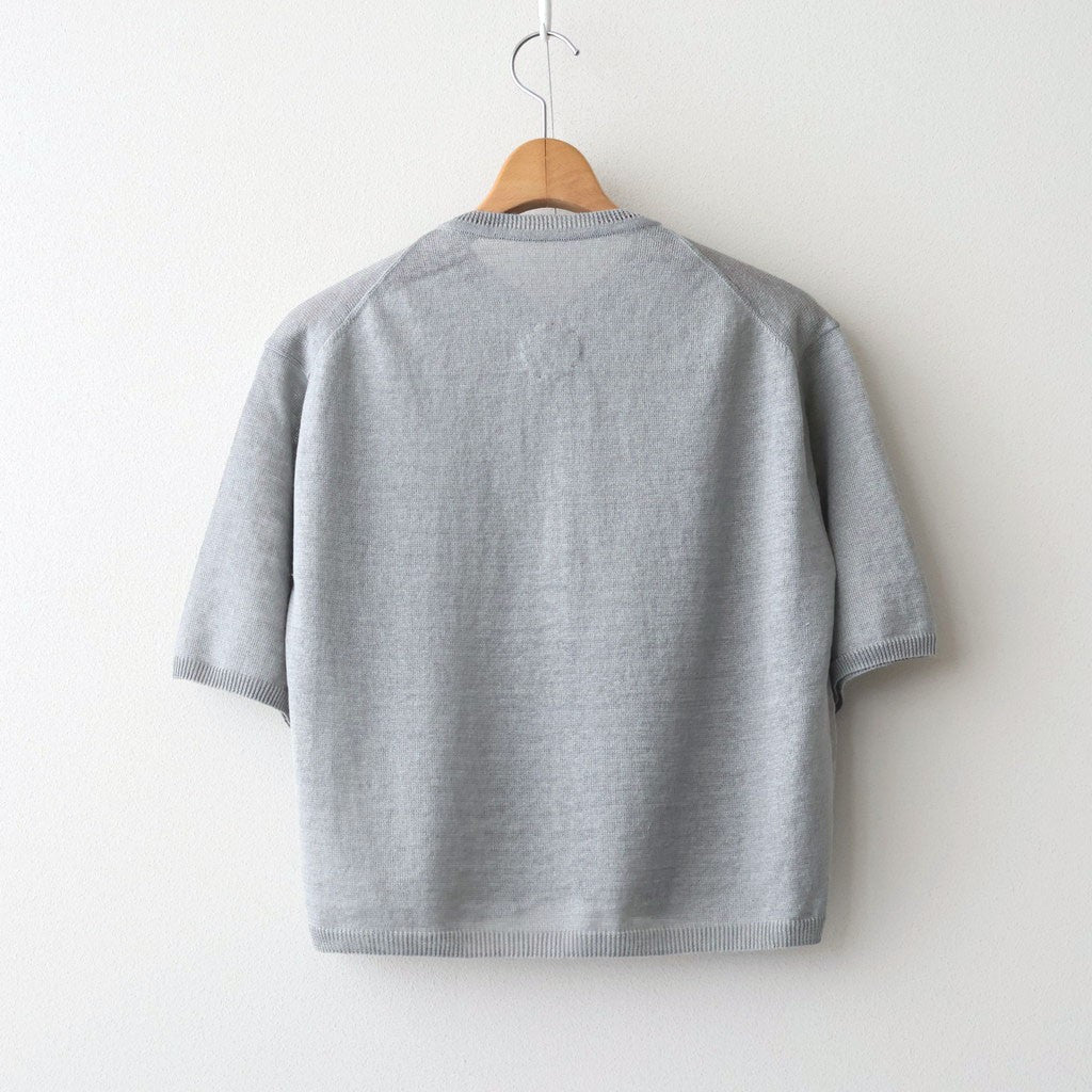 Fesca Linen Knit No Collared #GRY [A232261TK865]