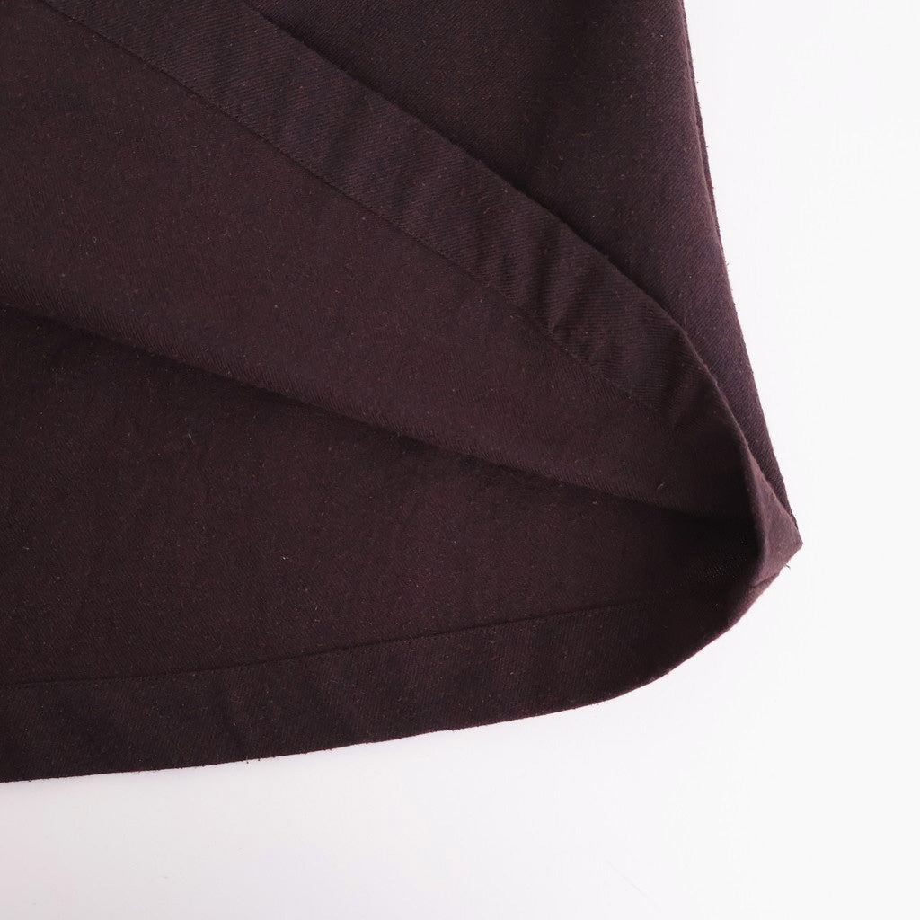 冬の肖像 Square Neck tucked dress #bordeaux [TLF-126-op006-cst]