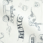 GRAFFITI GAUZE SHAWL #Flax [no.7960]