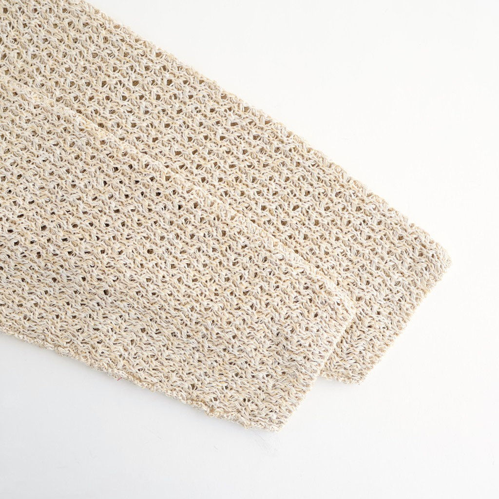 double honeycomb mesh-knit buttonless C/D #off white mix [WXSP-UW112]