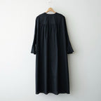 沈黙の音色 Yoke dress #Black [26F-OP001-CL]