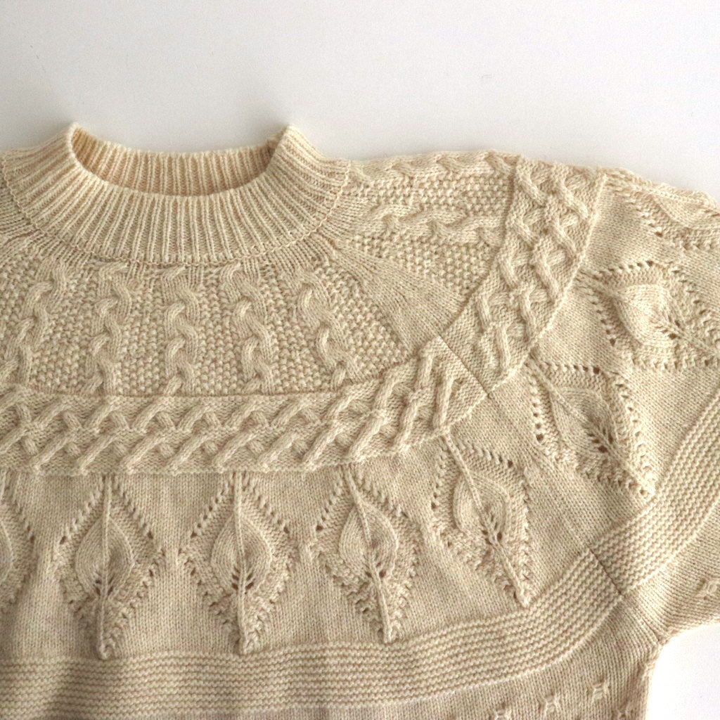 Sankayo cable knit P/O #Ivory [242805]