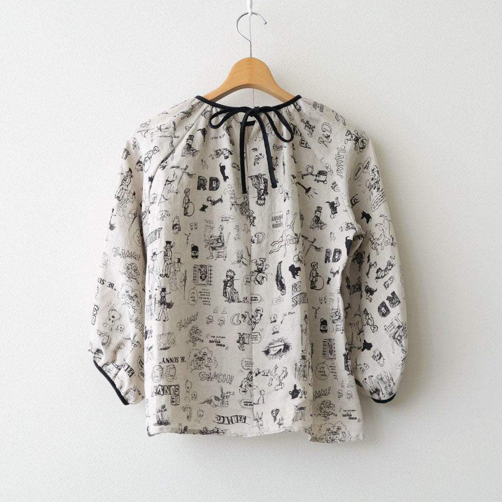 GRAFFITI GATHER SMOCK #Flax [no.7956]