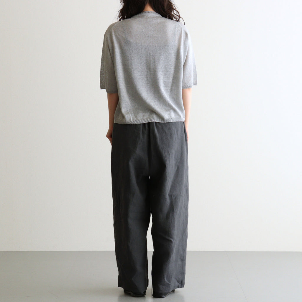Fesca Linen Knit No Collared #GRY [A232261TK865]
