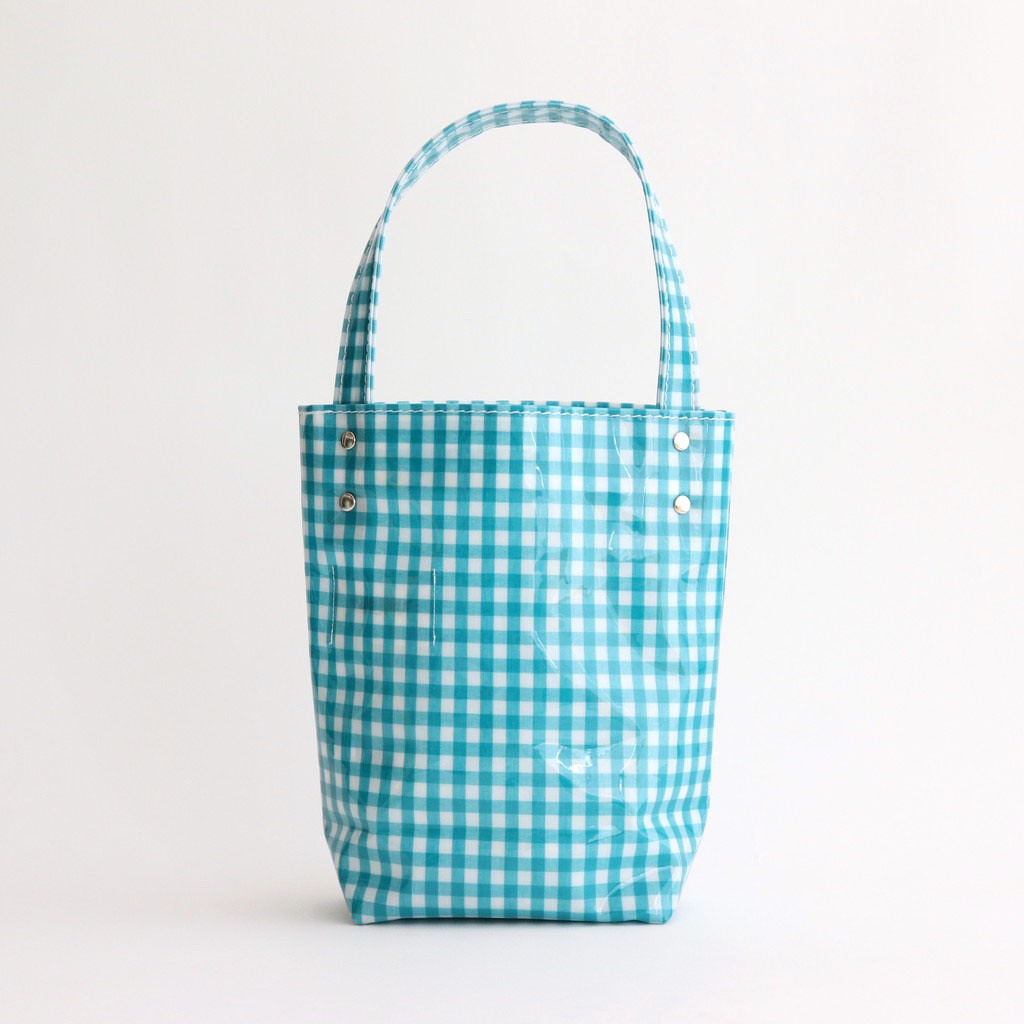 BAGUETTE TOTE MINI #GINGHAM TEAL [TMB-2381H]