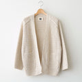 double honeycomb mesh-knit buttonless C/D #off white mix [WXSP-UW112]