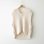 Slub bubble Vest #Ecru [Oni063]