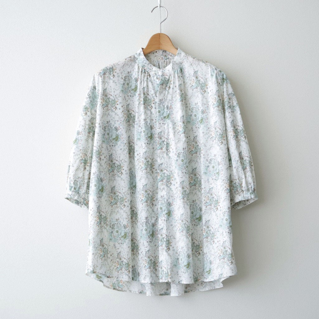 LIBERTYFABRICS Flared blouse #Keighley [26F-SH013-LP]