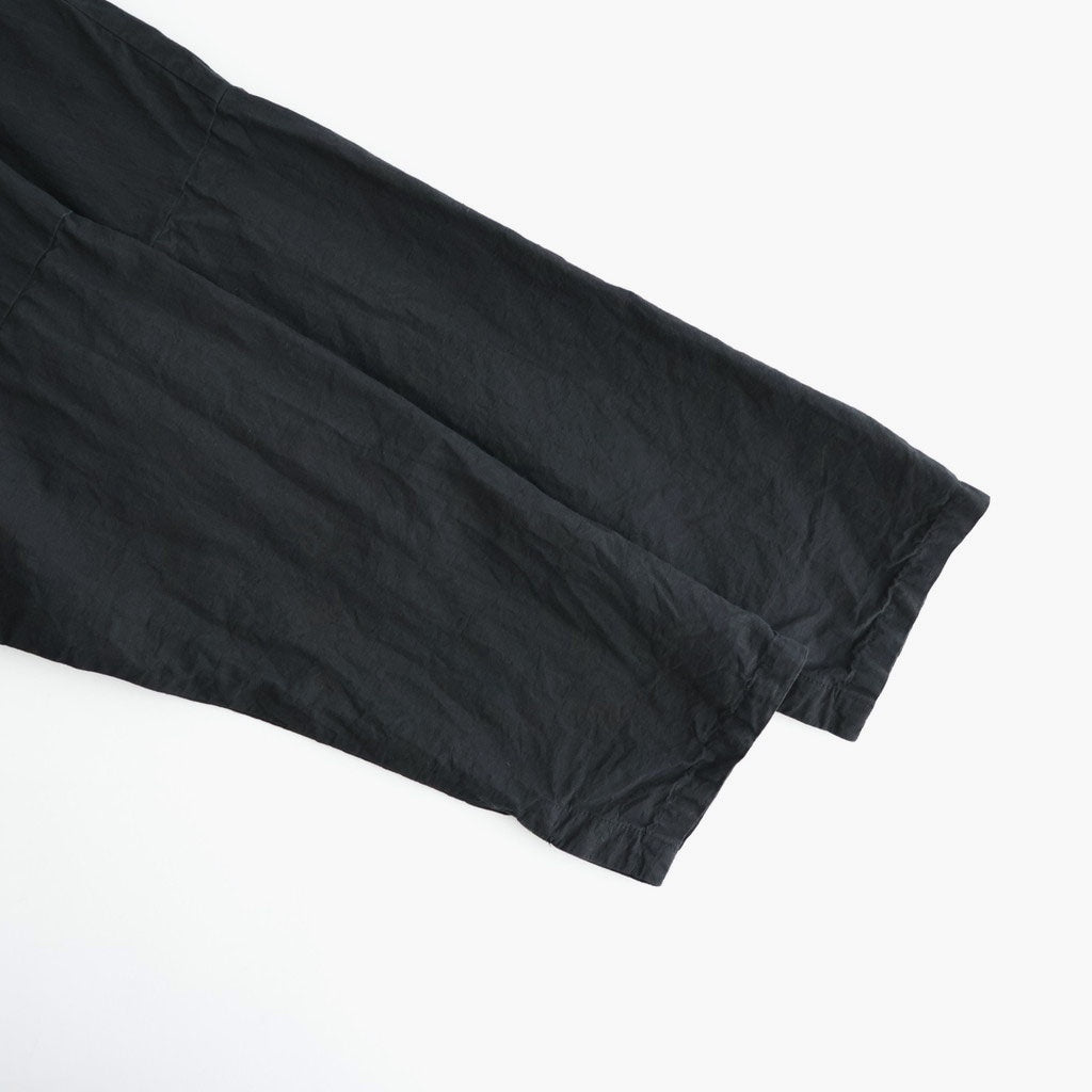 乾いた庭：ヘムレースオーバーシャツ #black [13261-05207]