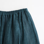 一瞬の花：Gathered pants #abyssal blue [11261-10213]