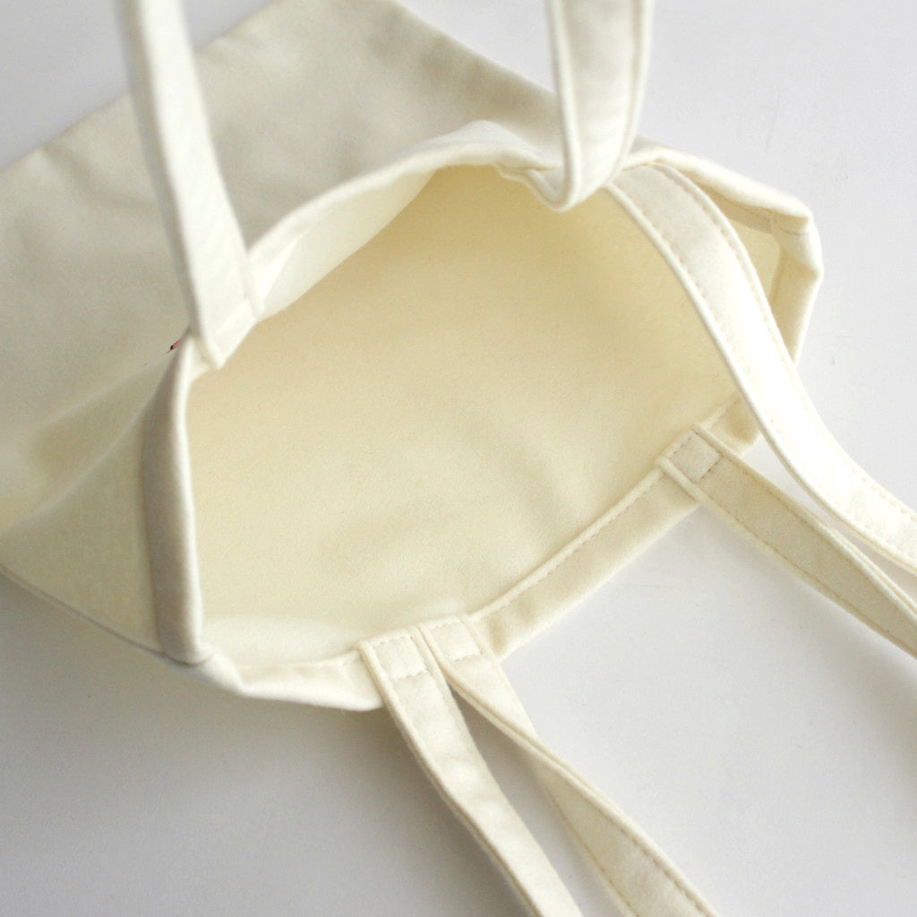 3HANDLE TOTE WOOL #NATURAL [TMB-21040A]