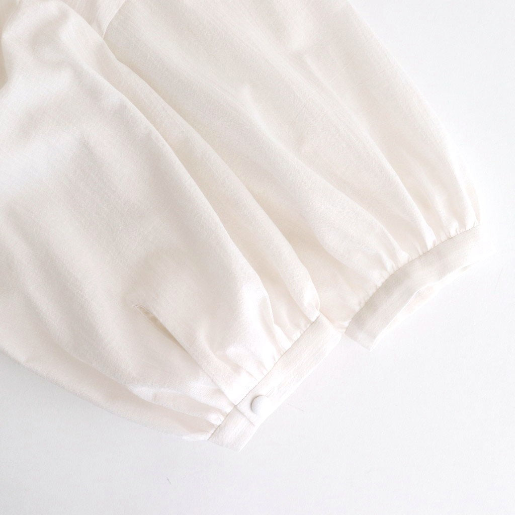 半透明の沈黙 Flare blouse #Off White [TLF-225-sh009-cdv]