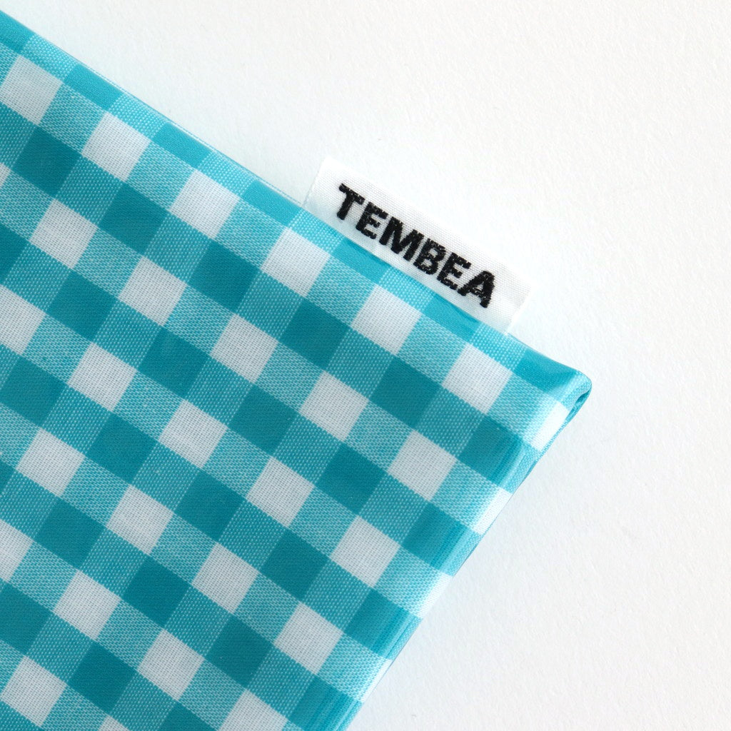 Drawstring bag POCHETTE #GINGHAM TEAL [TMB-2137A]