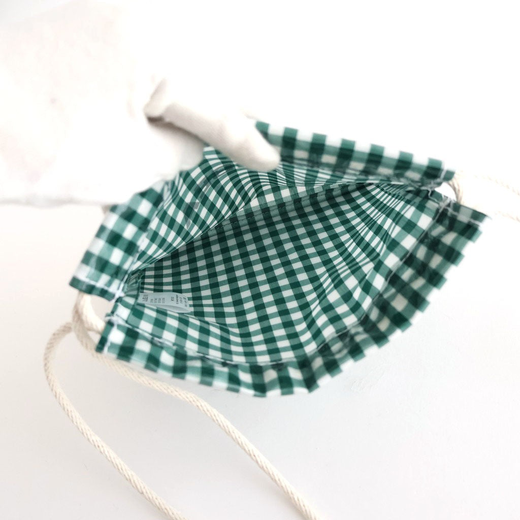 巾着POCHETTE #GINGHAM GREEN [TMB-2586H]