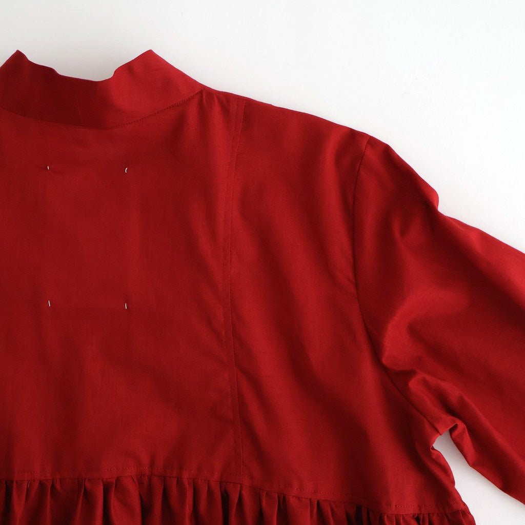 静寂の欠片 Funnel neck shirt #Agate red [TLF-126-sh003-la]
