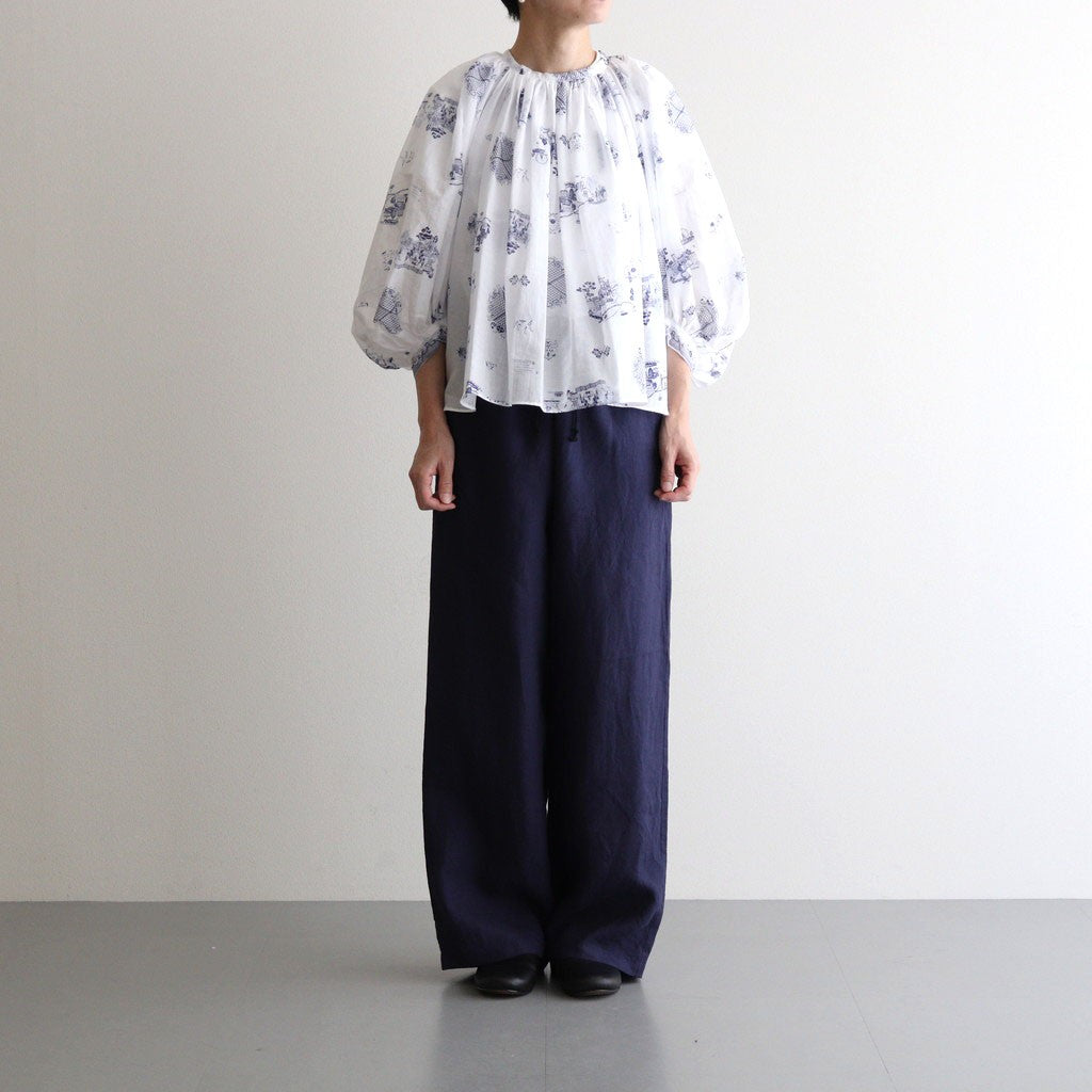 GATHER SMOCK #London Blue Willow [no.7447]
