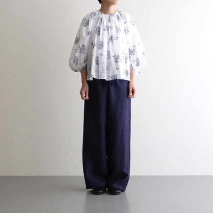 GATHER SMOCK #London Blue Willow [no.7447]