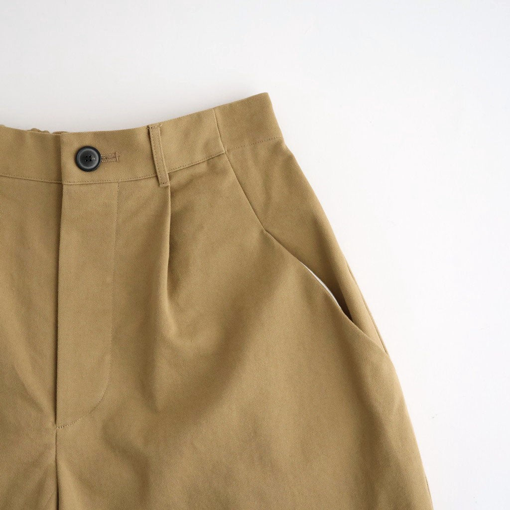 影の涙 Wide tapered trousers #Beige [26F-PT073-AC]