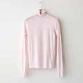 high twist cotton sheer jersey turtle-neck Tee #light pink [WVFL-UW104]