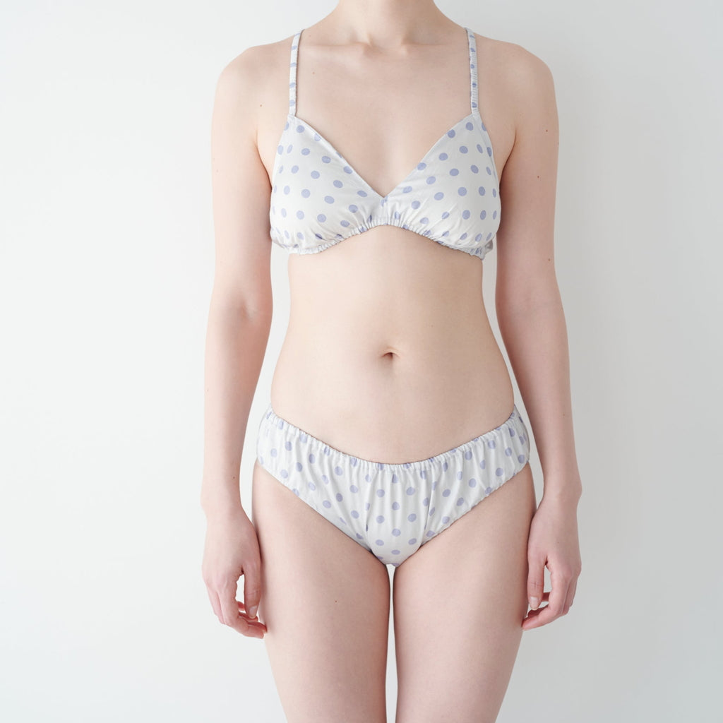 BRA & PANTS #NO.15 ASH × BLUE