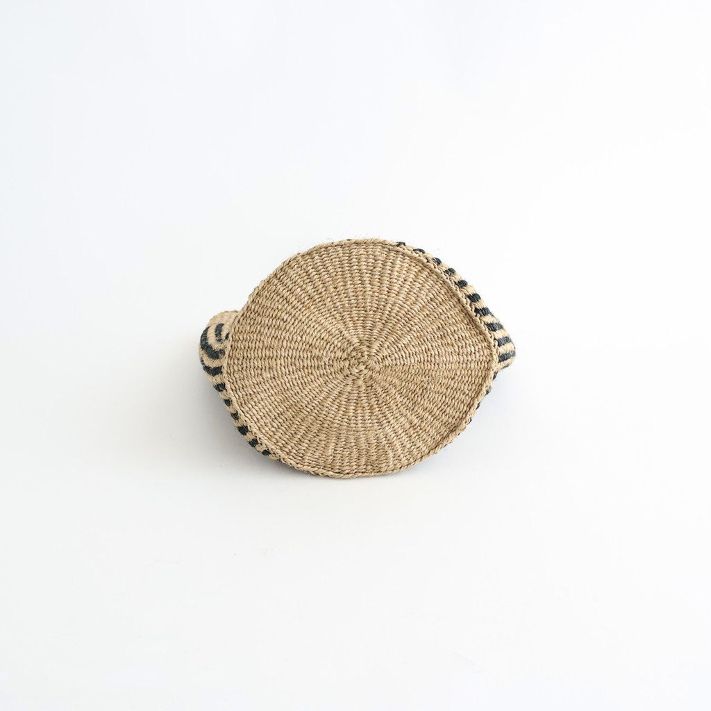 STRIPE SISAL BAG #8199 NATURAL/BLACK [ANSL2501]