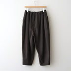 夜色：Tucked pants #A olive brown [13251-18113]