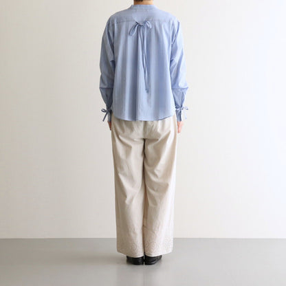 white waffle shirt #blue [1556-001]