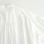 日日夜夜：Embroidery long tunic shirt #A off white [13251-05307]