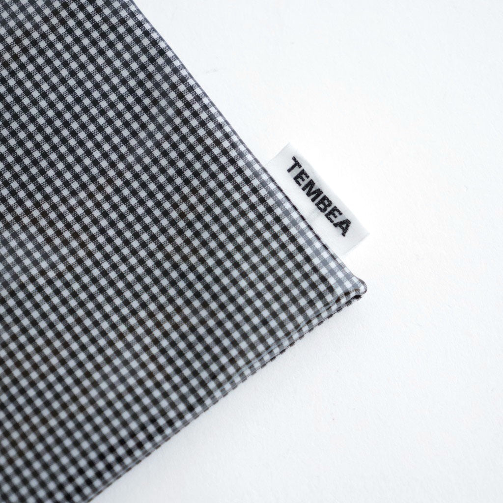 巾着POCHETTE #GINGHAM SMALL BLACK [TMB-2586H]