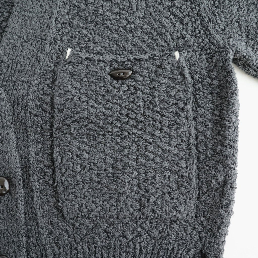 Loop-boucle pocket Cardigan #Grey [Oni065]