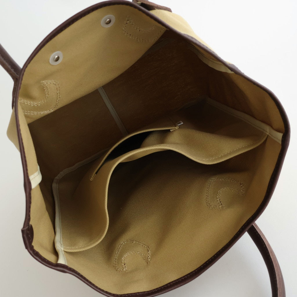 COMBINATION TOTE BAG #Beige × D.Brown [no.7681]