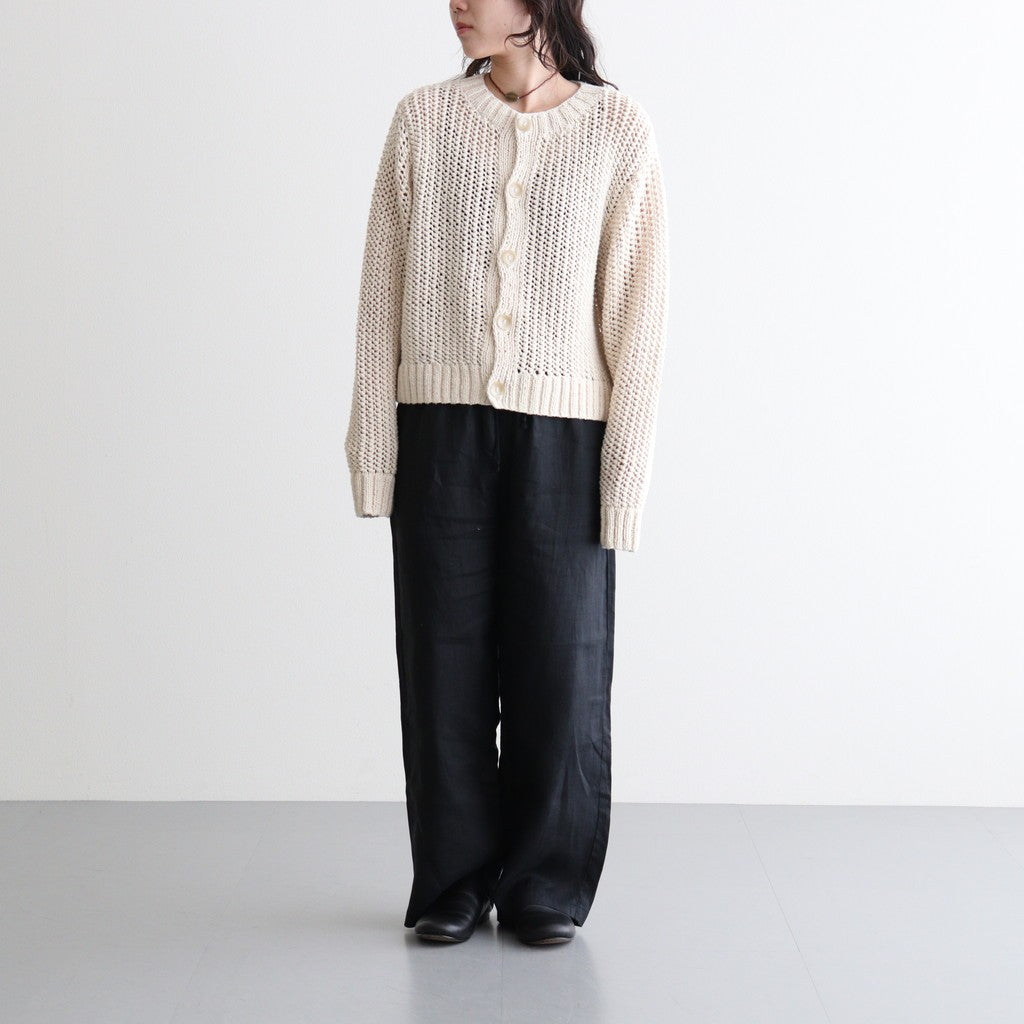 ネパール手編みKNIT クルーネックカーディガン #012 キナリ [PA260KN024]