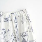 偶然の影：ズロースパンツ #off white×blue [13261-09413]