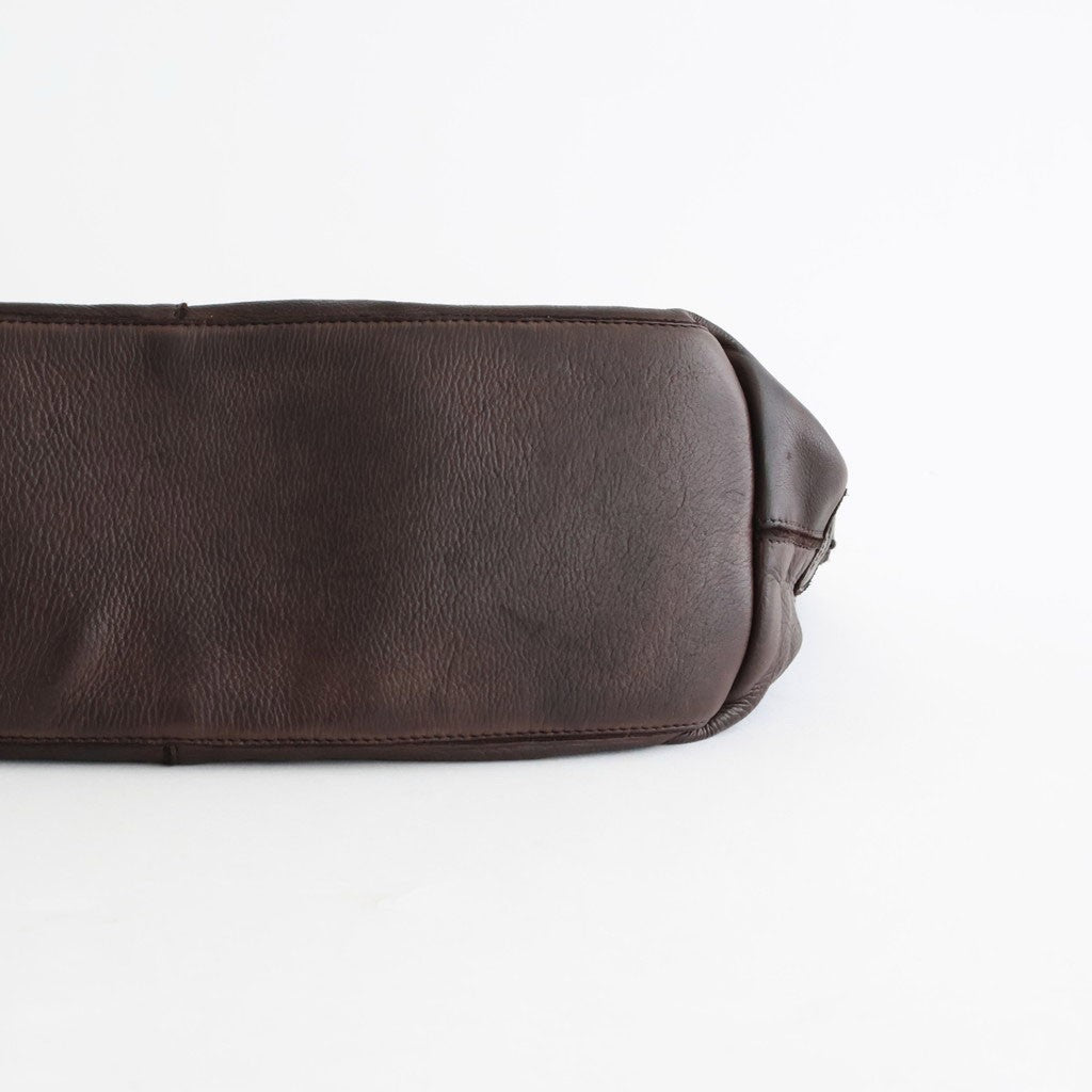 COW LEATHER ONE HANDLE BAG #8950 DK.BROWN [SVMDSH2621]