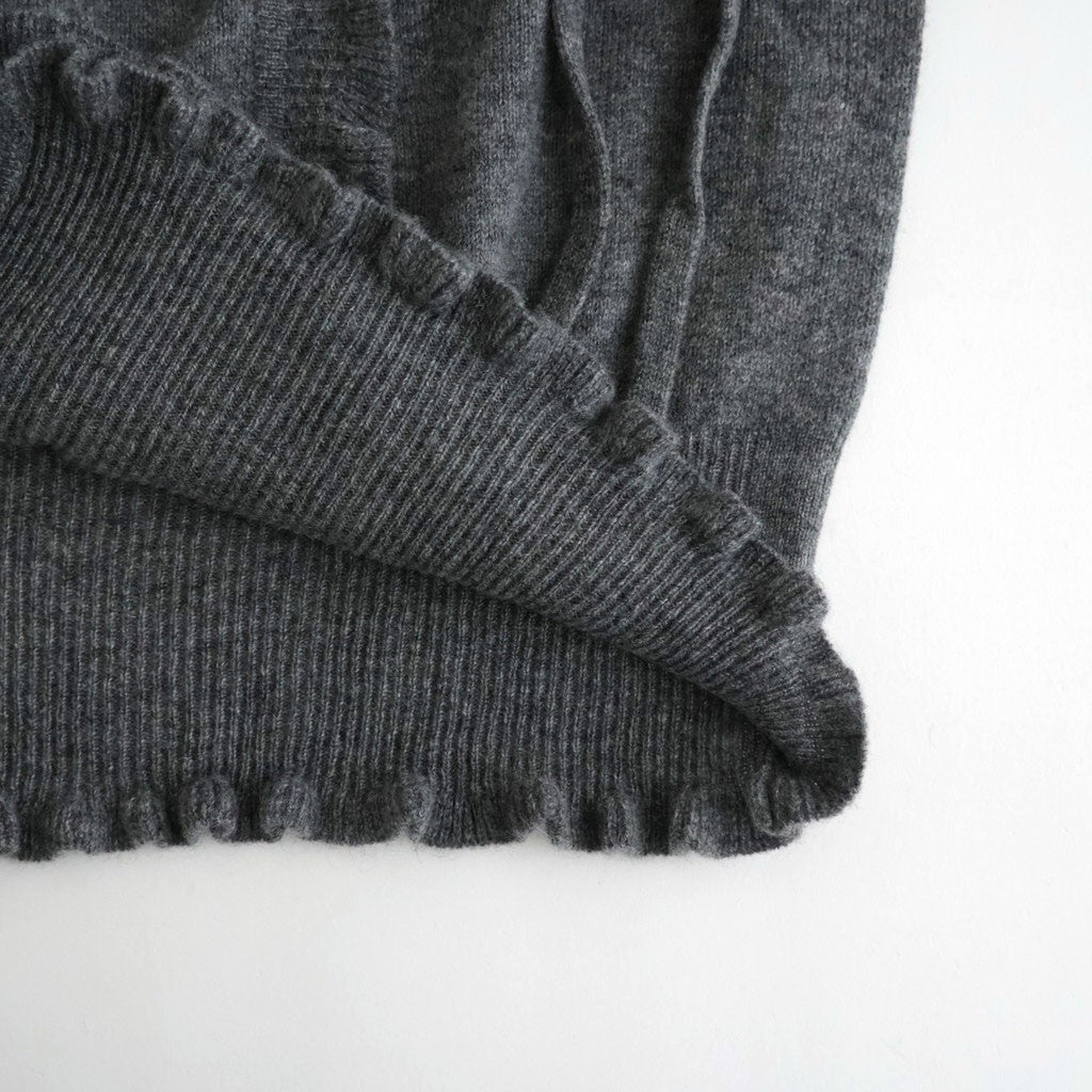 Volant cardigan #charcoal gray [32-0028A]