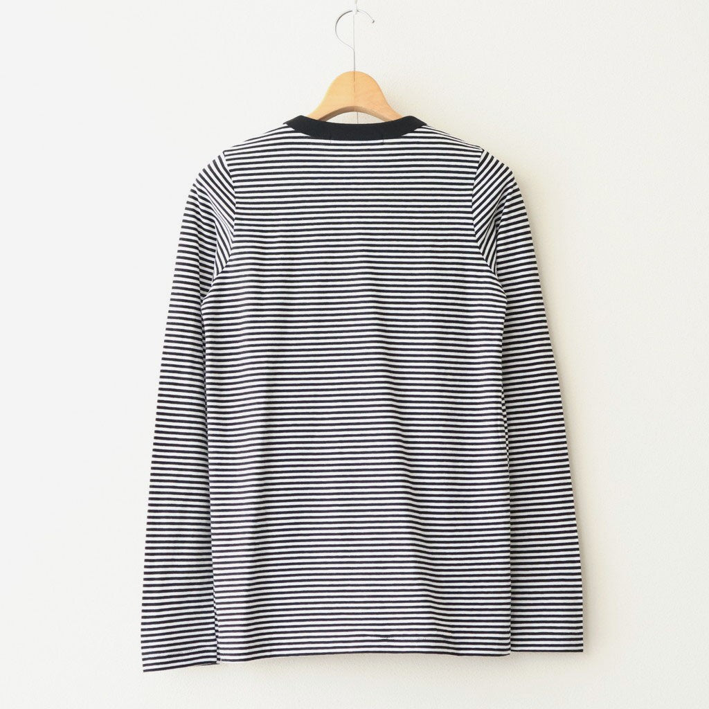 G.B. L/T SHIRT APPLE PATCH #Black Thin [no.8030]
