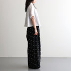⼼の花苑 Open-collar cropped overshirt #white [TLF-226-SH007-ec]