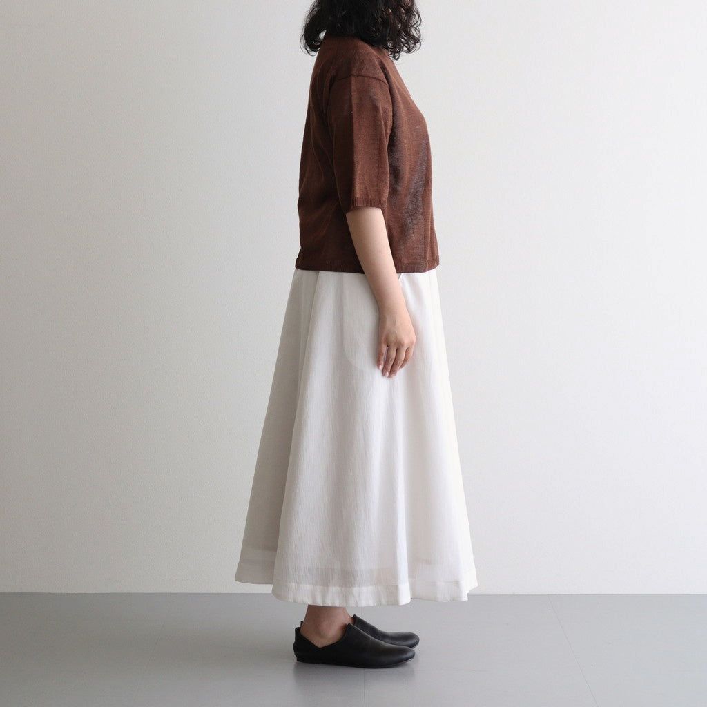 Fesca Linen Knit No Collared #D.brown [A232251TK766]