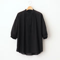 半透明の沈黙 Flare blouse #Black [TLF-225-sh009-cdv]